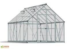 Serre De Jardin En Aluminium Et Polycarbonate Octave 9 M² -Serre Et Potager Soldes Magasin serre jardin palram canopia octave 9m2 4