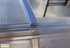 Serre De Jardin Grise Polycarbonate Aluminium 3 X 2 M – Mythos 6x10 -Serre Et Potager Soldes Magasin serre jardin polycarbonate aluminium gris mythos palram silver 1 2