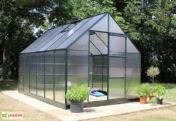 Halls Serre De Jardin En Aluminium Et Polycarbonate Universal 128 – 9,9 M² -Serre Et Potager Soldes Magasin serre jardin polycarbonate universal 128 vert