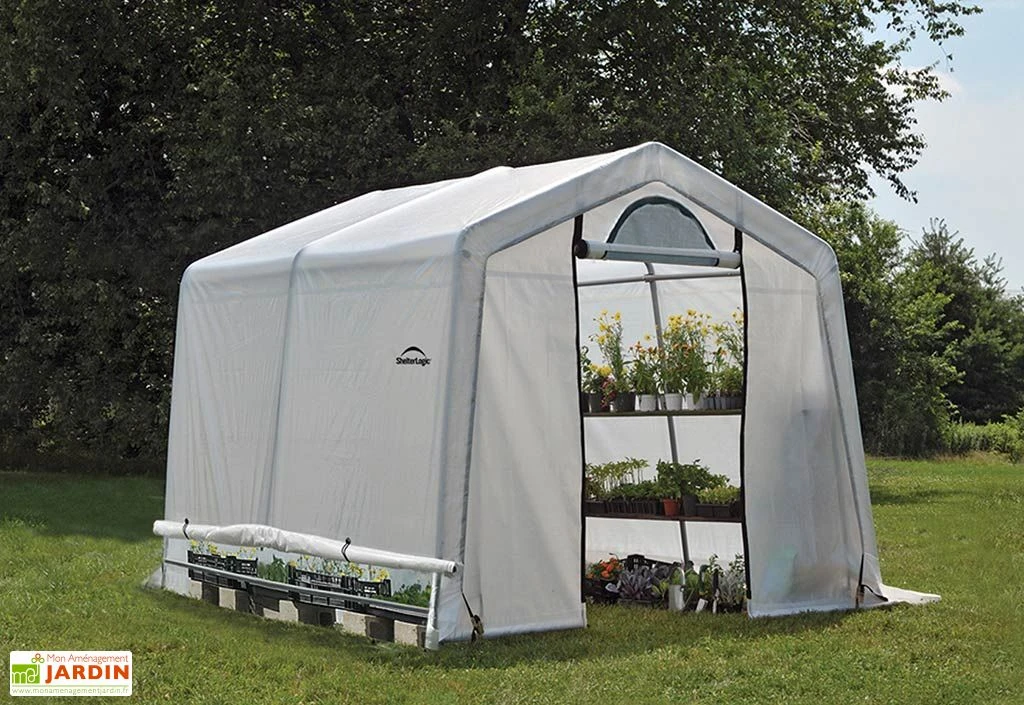 Serre De Jardin Souple Avec Aérations En Polyéthylène Et Acier 9 M² 3 Serre De Jardin Souple Avec Aérations En Polyéthylène Et Acier 9 M² – Image 3