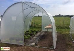 Serre Tunnel Tonneau En Polyéthylène 22,5 M² - Essentielle 7,5 X 3 M