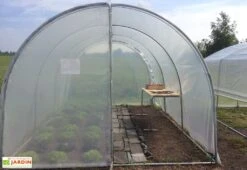 Serre Tunnel Tonneau En Polyéthylène 22,5 M² - Essentielle 7,5 X 3 M -Serre Et Potager Soldes Magasin serre jardin tunnel essentielle tonneau 4 2