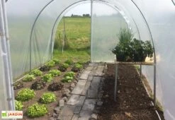Serre Tunnel Tonneau En Polyéthylène 22,5 M² - Essentielle 7,5 X 3 M -Serre Et Potager Soldes Magasin serre jardin tunnel essentielle tonneau 2