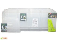 Serre De Jardin Tunnel De Forçage : Bases + Embouts + Piquets (105 X 39 X 30 Cm) -Serre Et Potager Soldes Magasin serre jardin tunnel forcage avec piquets