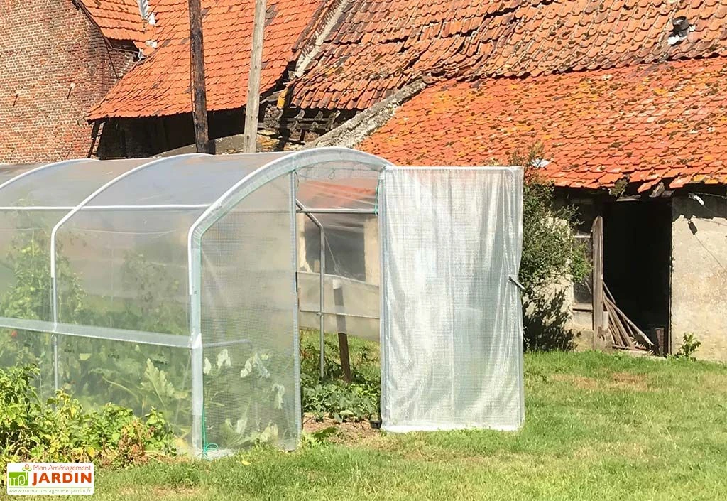 Serre Tunnel Tonneau En Polyéthylène 13,5 M² - 4 Saisons 4,5 X 3 M 4 Serre Tunnel Tonneau En Polyéthylène 13,5 M² - 4 Saisons 4,5 X 3 M – Image 4