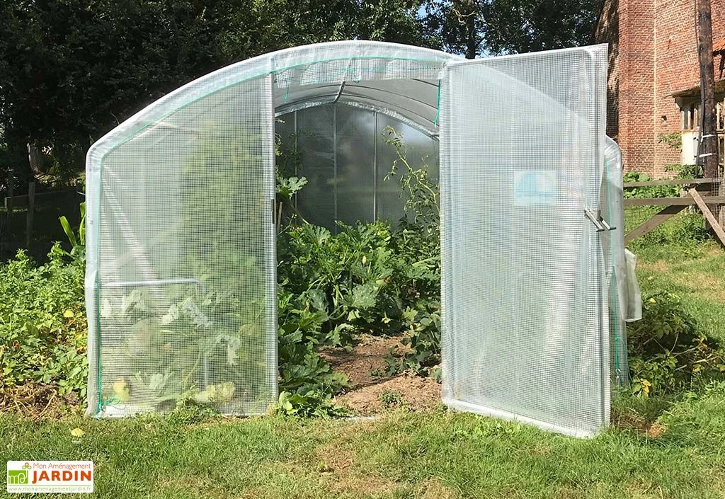 Serre Tunnel Tonneau En Polyéthylène 13,5 M² - 4 Saisons 4,5 X 3 M 2 Serre Tunnel Tonneau En Polyéthylène 13,5 M² - 4 Saisons 4,5 X 3 M – Image 2