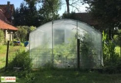 Serre Tunnel Tonneau En Polyéthylène 22,5 M² - 4 Saisons 7,5 X 3 M -Serre Et Potager Soldes Magasin serre jardin tunnel polyethylene tonneau 4 saisons 3m 2 3