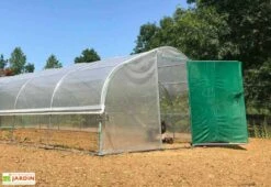 Serre Tunnel Tonneau En Polyéthylène 45 M² - 5ème Saison 9 X 5 M -Serre Et Potager Soldes Magasin serre jardin tunnel polyethylene tonneau 5 saison 5m 1 3