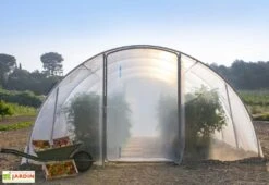 Bâche De Porte Pour Serre De Jardin Tunnel Richel 4,5 -Serre Et Potager Soldes Magasin serre jardin tunnel richel 450x450cm 1porte 3