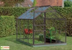 Serre Jardin Aluminium Verre Ivy 5 M² – Plusieurs Coloris -Serre Et Potager Soldes Magasin serre jardin verre aluminium ivy introgrow 2