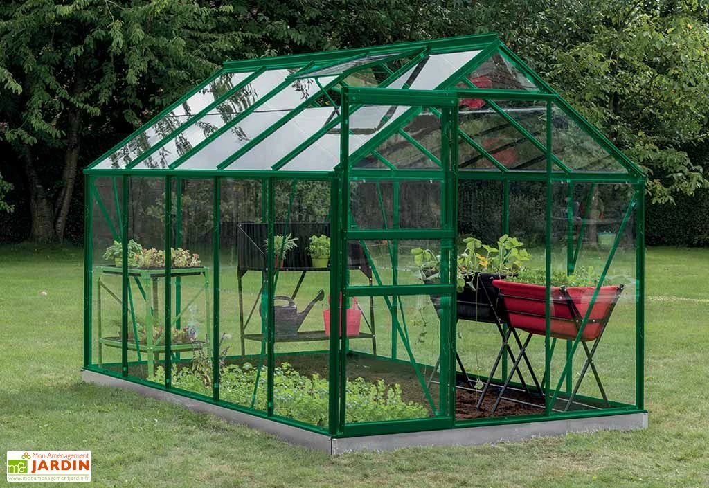 Serre Jardin Aluminium Verre Lily 6,2 M² – Plusieurs Coloris 2 Serre Jardin Aluminium Verre Lily 6,2 M² – Plusieurs Coloris – Image 2