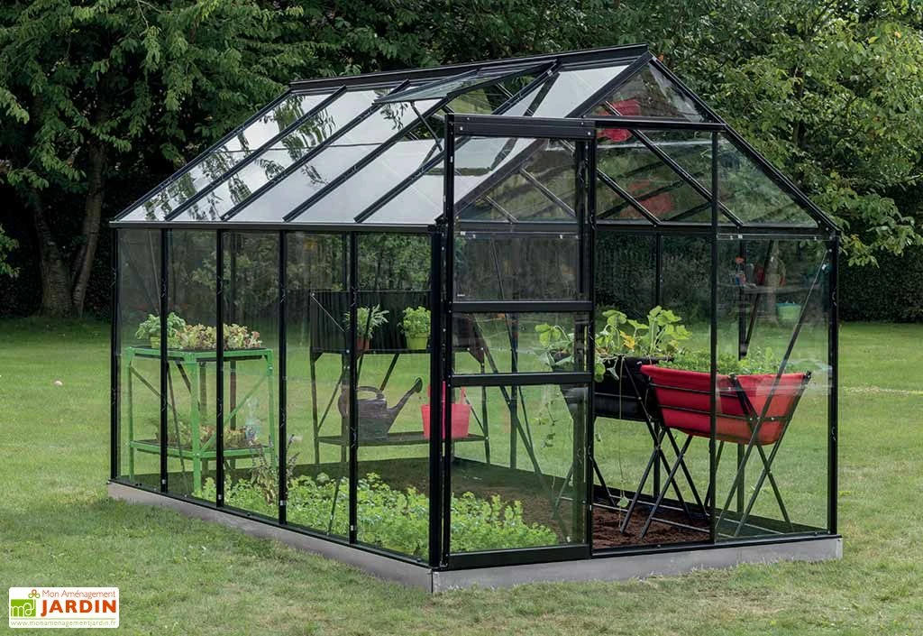 Serre Jardin Aluminium Verre Lily 6,2 M² – Plusieurs Coloris 4 Serre Jardin Aluminium Verre Lily 6,2 M² – Plusieurs Coloris – Image 4