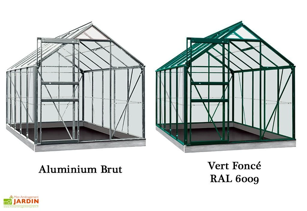 Serre Jardin Aluminium Verre Lily 6,2 M² – Plusieurs Coloris 5 Serre Jardin Aluminium Verre Lily 6,2 M² – Plusieurs Coloris – Image 5