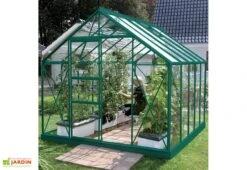 Serre De Jardin En Verre Trempé Lams 8,3 M² - Carvi Vert