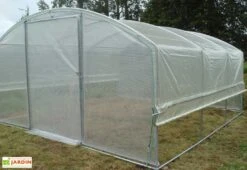 Serre Tunnel Tonneau En Polyéthylène 18 M² - 4 Saisons 4,5 X 4 M