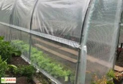 Serre Tunnel Tonneau En Polyéthylène 24 M² - Jardinière 8 X 3 M -Serre Et Potager Soldes Magasin serre tunnel jardiniere tonneau polyethylene 3m details 3