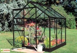 Halls Serre De Jardin En Aluminium Et Verre Popular 66 (3,8 M²) -Serre Et Potager Soldes Magasin serre verre aluminium halls popular 66