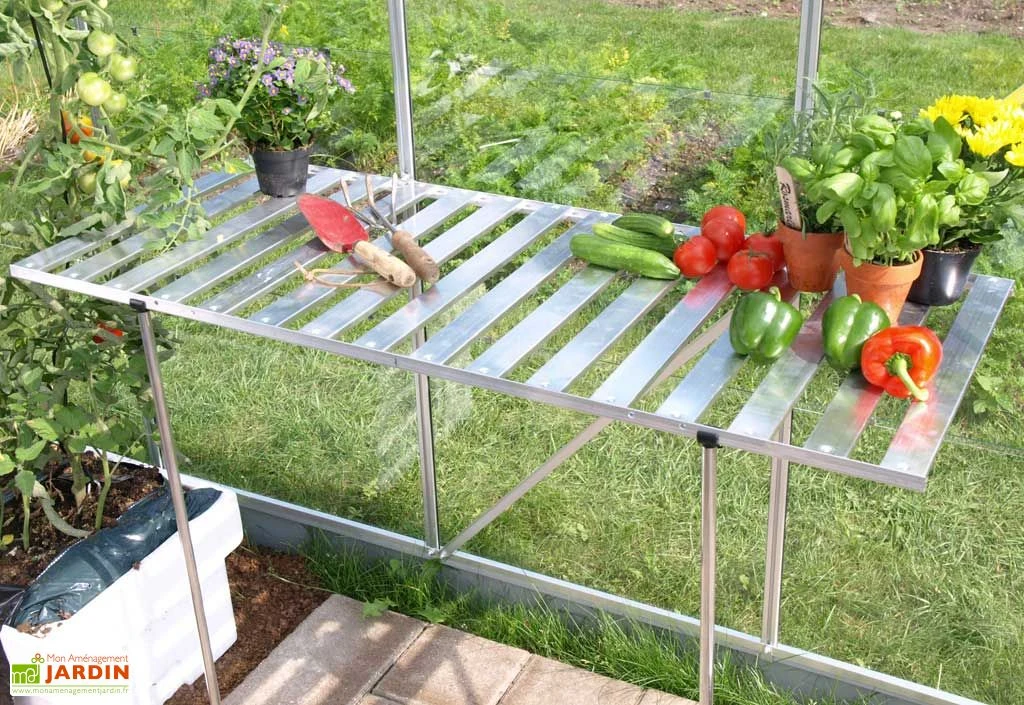 Table Rabattable - Aluminium Laqué Vert 1 Table Rabattable - Aluminium Laqué Vert