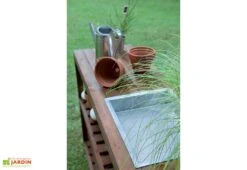 Table De Jardinage En Bois Traité Choko -Serre Et Potager Soldes Magasin table de preparation en bois choko jardipolys