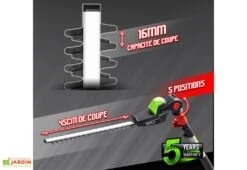 Taille Haie Sur Perche Sans Fil PowerShared 20V - Sans Batterie -Serre Et Potager Soldes Magasin taille haie perche constructor 3