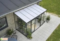 Halls Serre De Jardin Adossée En Verre Trempé Qube Lean-to 612 – 7,1 M² -Serre Et Potager Soldes Magasin toit polycarbonate serre adossee halls qube