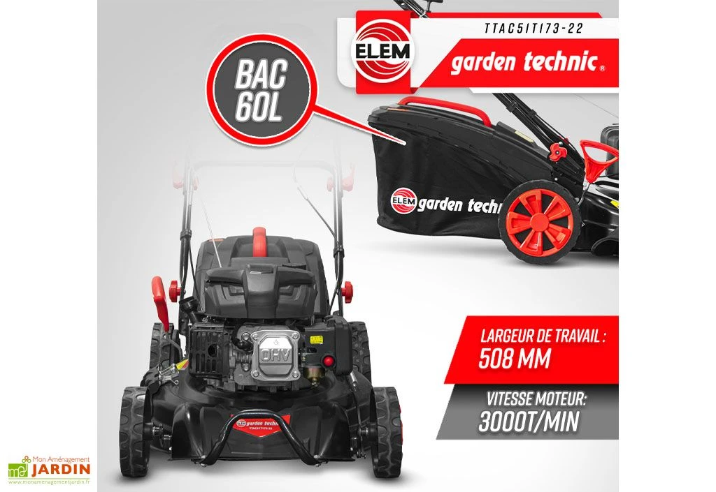 Tondeuse Thermique Autotractée 173 CC – 50 Cm 4 Tondeuse Thermique Autotractée 173 CC – 50 Cm – Image 4
