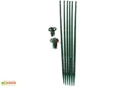 Tuteur Avec Attaches Mikado Vert Foncé 150 Cm (Lot De 6)